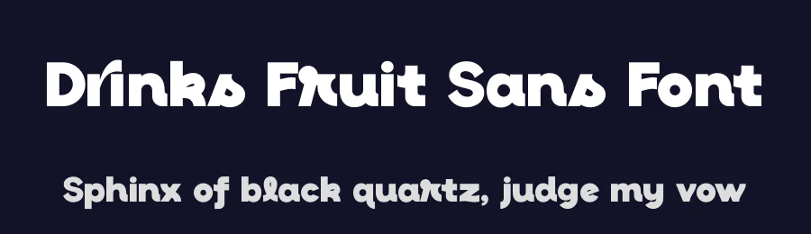 Drinks Fruit Sans Font by timelesstype.co — Display Font — thumbnail 2