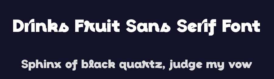 Drinks Fruit Sans Serif Font by timelesstype.co — Sans Serif Font — thumbnail 2