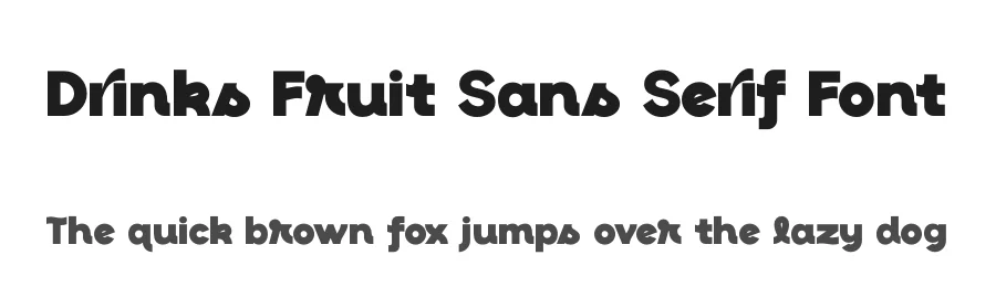 Drinks Fruit Sans Serif Font by timelesstype.co — Sans Serif Font