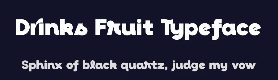 Drinks Fruit Typeface by timelesstype.co — Display Font — thumbnail 2