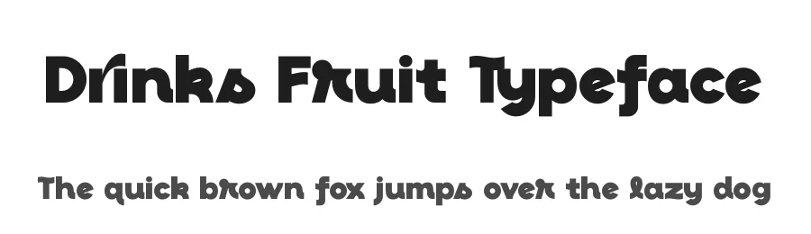 Drinks Fruit Typeface by timelesstype.co — Display Font