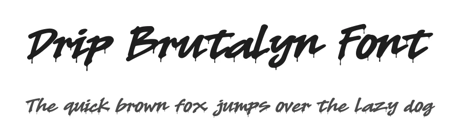Drip Brutalyn Font by Cikareotype Studio — Script Handwritten Font