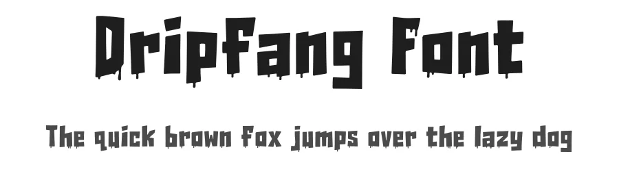 Dripfang Font by fontsider β Script Handwritten Font