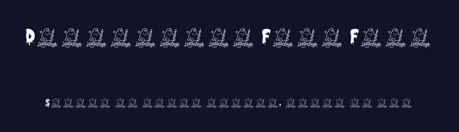 Dripmallow Free Font by Letterlays — Display Font — thumbnail 2