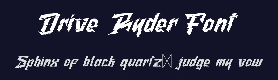 Drive Ryder Font by Koplexsstudio — Blackletter Font — thumbnail 2