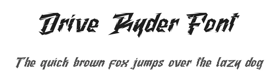Drive Ryder Font by Koplexsstudio β Blackletter Font