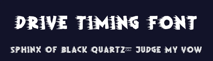 Drive Timing Font by edricstudio — Decorative Font — thumbnail 2