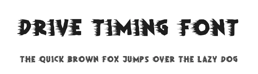 Drive Timing Font by edricstudio — Decorative Font