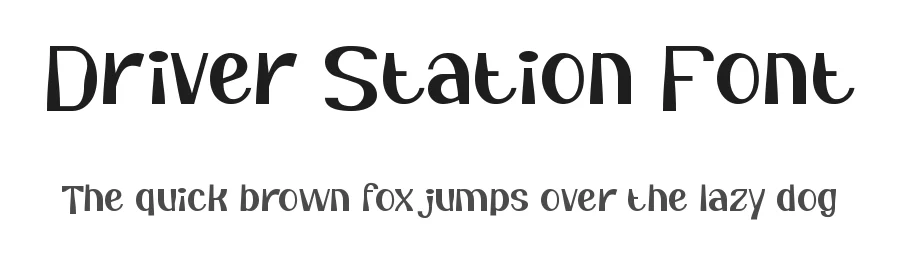 Driver Station Font by noahtype β Decorative Font