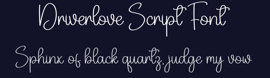 Driverlove Script Font by creativeletter — Script Handwritten Font — thumbnail 2