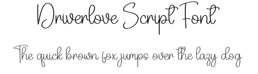 Driverlove Script Font by creativeletter — Script Handwritten Font