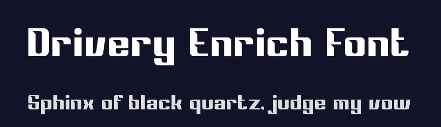 Drivery Enrich Font by timelesstype.co — Display Font — thumbnail 2