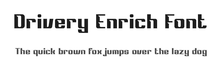 Drivery Enrich Font by timelesstype.co — Display Font