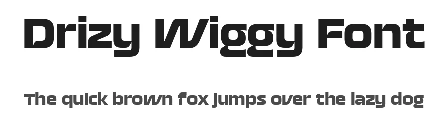 Drizy Wiggy Font by Drizy — Display Font