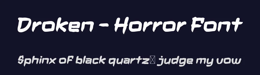 Droken – Horror Font by productype — Decorative Font — thumbnail 2