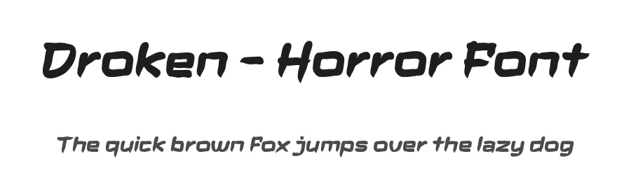 Droken – Horror Font by productype — Decorative Font