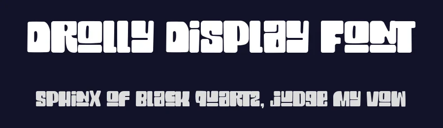Drolly Display Font by HydricDesign — Display Font — thumbnail 2