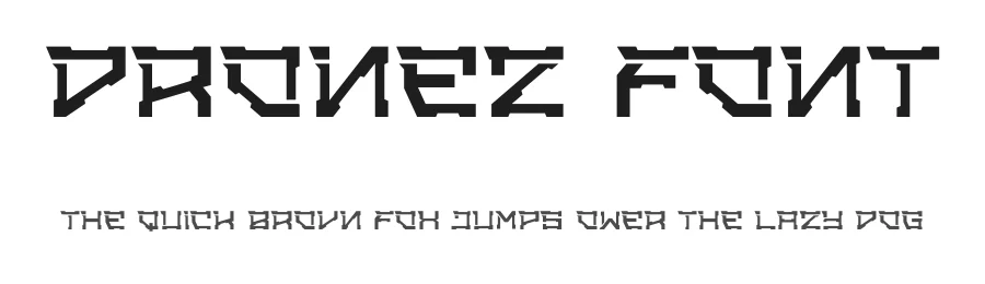Dronez Font by onotypefont — Display Font