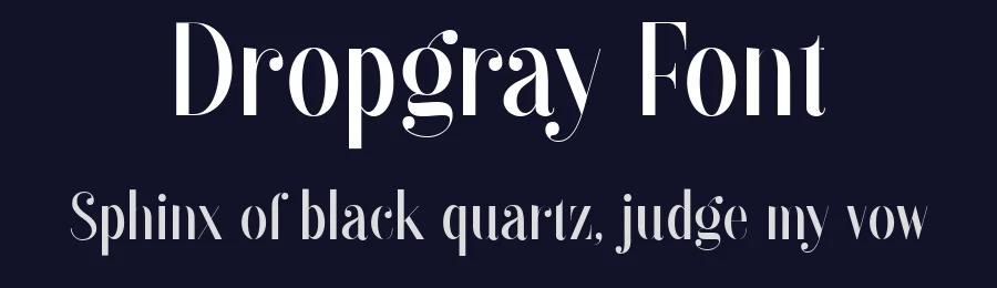 Dropgray Font by Sarid Ezra — Sans Serif Font — thumbnail 2