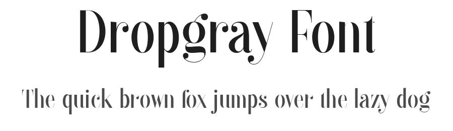 Dropgray Font by Sarid Ezra — Sans Serif Font
