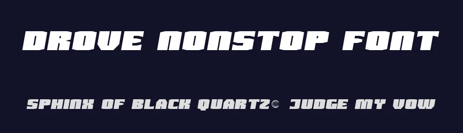 Drove Nonstop Font by RaisProject — Display Font — thumbnail 2