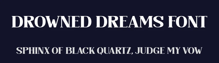 Drowned Dreams Font by Anto (7NTypes) — Display Font — thumbnail 2