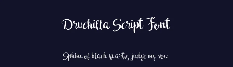 Druchilla Script Font by madeDeduk — Script Handwritten Font — thumbnail 2