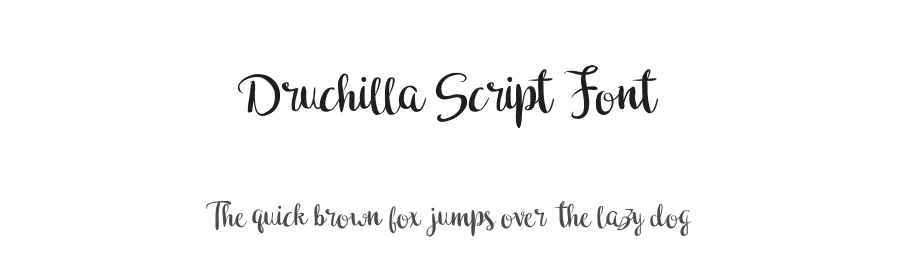Druchilla Script Font by madeDeduk — Script Handwritten Font