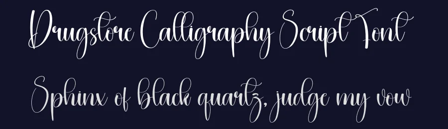 Drugstore Calligraphy Script Font by creativeletter — Script Handwritten Font — thumbnail 2