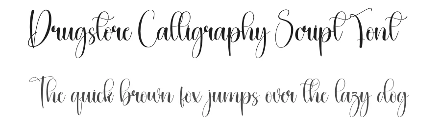 Drugstore Calligraphy Script Font by creativeletter — Script Handwritten Font