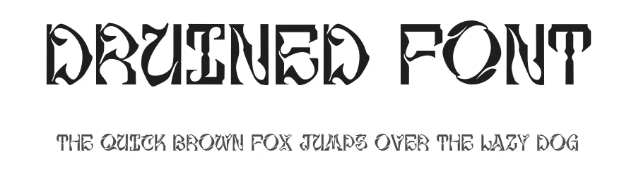 Druined Font by Lorenzo Martinez — Decorative Font