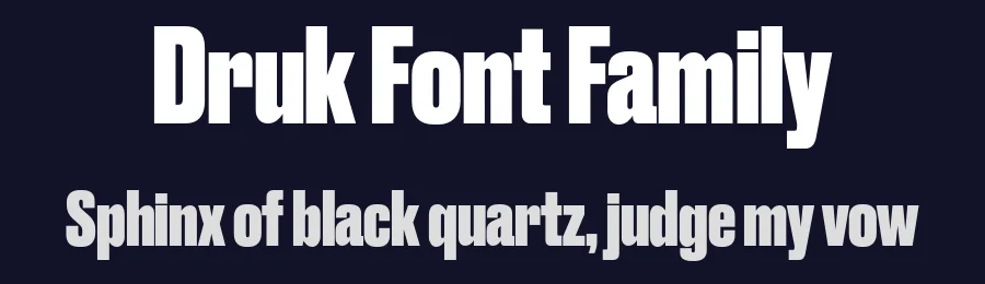 Druk Font Family by Berton Hasebe — Sans Serif Font — thumbnail 2