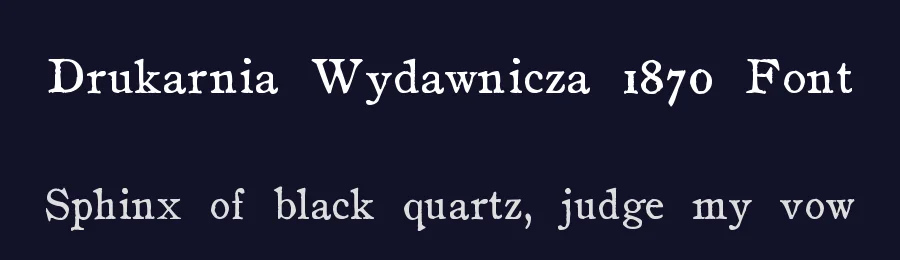Drukarnia Wydawnicza 1870 Font by zai — Decorative Font — thumbnail 2