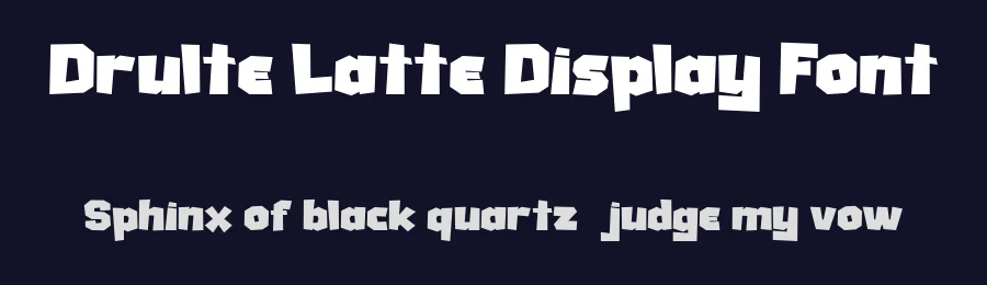 Drulte Latte Display Font by Flawless And Co — Display Font — thumbnail 2