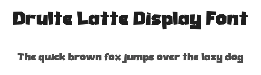 Drulte Latte Display Font by Flawless And Co — Display Font