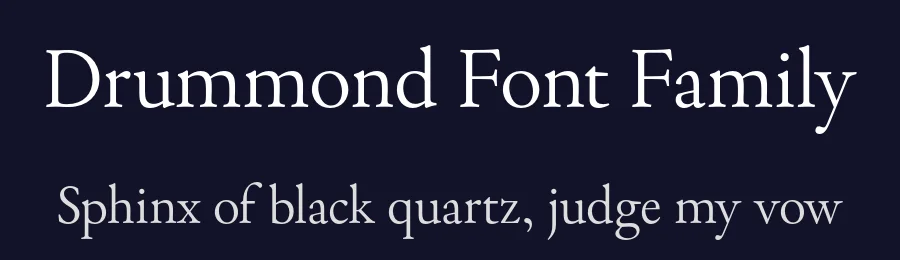 Drummond Font Family by Blackletra — Serif Font — thumbnail 2