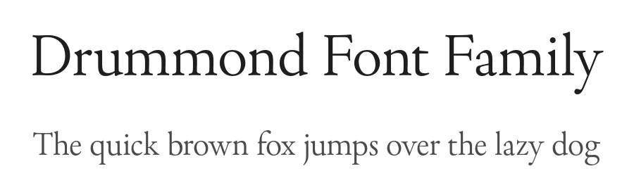 Drummond Font Family by Blackletra — Serif Font