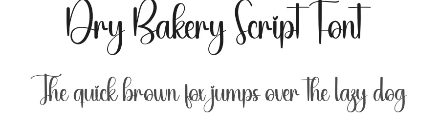 Dry Bakery Script Font by creativeletter — Script Handwritten Font