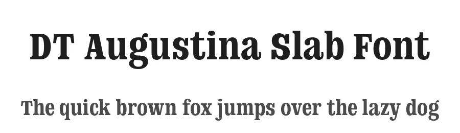 DT Augustina Slab Font by Deveze Type — Sans Serif Font