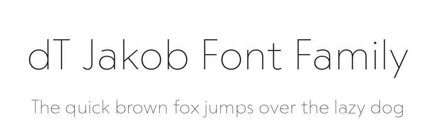 dT Jakob Font Family by dooType — Sans Serif Font