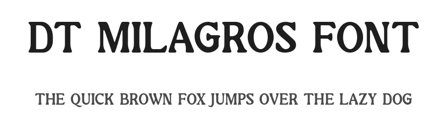DT Milagros Font by Dryy.type โ Serif Font