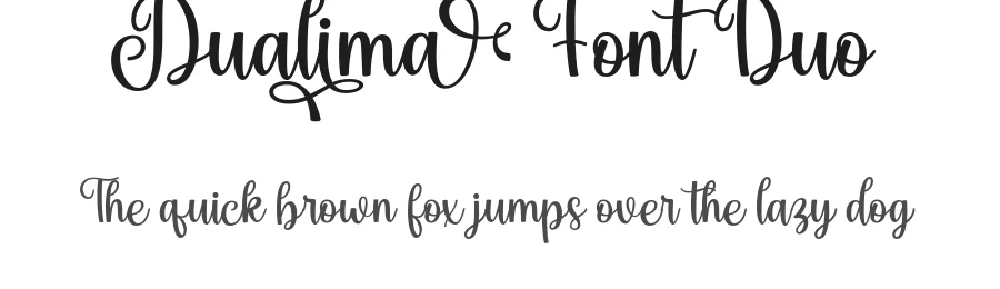 Dualima Font Duo by ahweproject — Script Handwritten Font