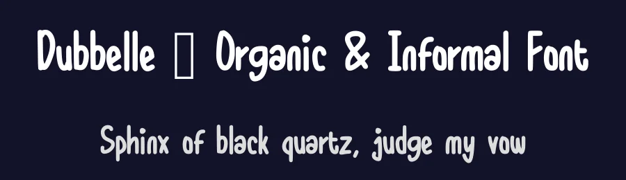 Dubbelle – Organic & Informal Font by idealistudio — Display Font — thumbnail 2