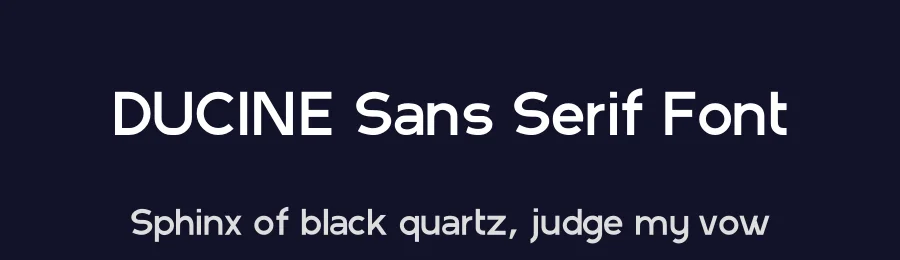 DUCINE Sans Serif Font by Artsigma Design — Sans Serif Font — thumbnail 2