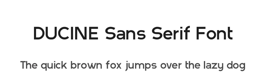 DUCINE Sans Serif Font by Artsigma Design — Sans Serif Font