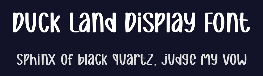 Duck Land Display Font by Craftedtype — Script Handwritten Font — thumbnail 2