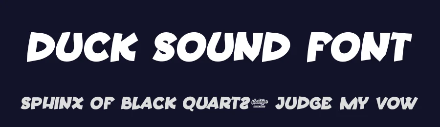Duck Sound Font by noahtype — Display Font — thumbnail 2