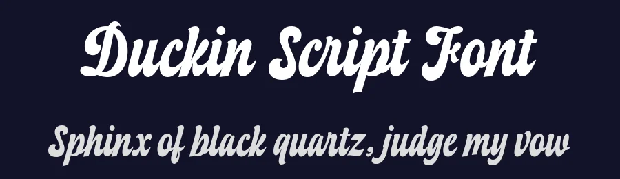 Duckin Script Font by Fourlines Design — Script Handwritten Font — thumbnail 2