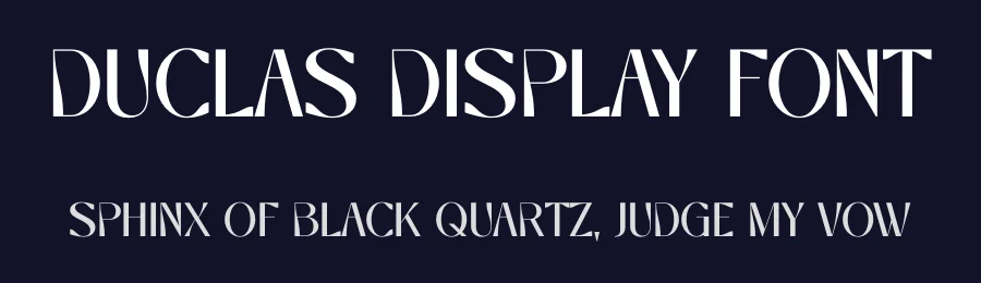 Duclas Display Font by SURATMI — Serif Font — thumbnail 2
