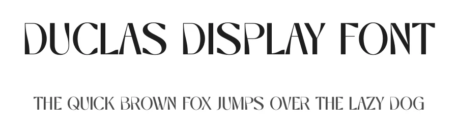 Duclas Display Font by SURATMI — Serif Font